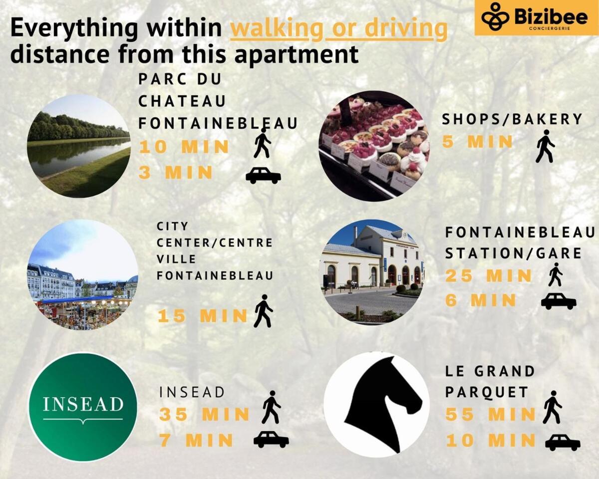 Malibu - 15 Min Walk To Chateau Fontainebleau Avon ภายนอก รูปภาพ